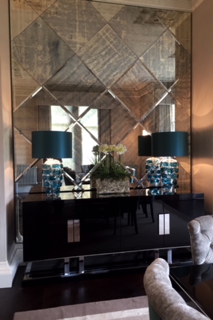 Mirror Glass 8 Bevelled Antique Mirror Glass