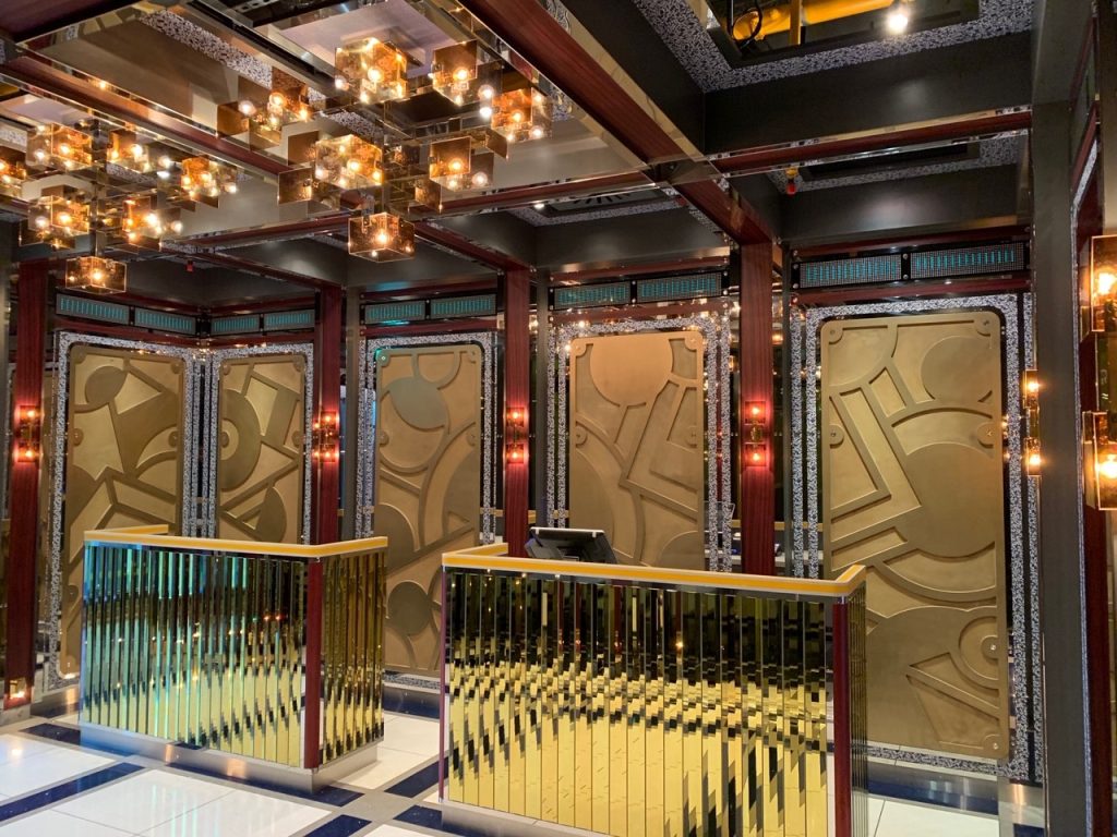 Mirror Glass 7 Reception area with bronze tinted mirror glass