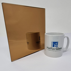 Golden Bronze Mirror Glass Sample - Click to View Larger