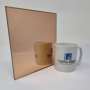 Peach Mirror Glass Sample - Click to View Larger