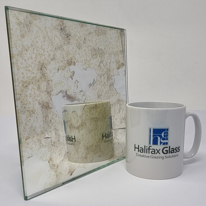 Light Antique Mirror Glass Sample