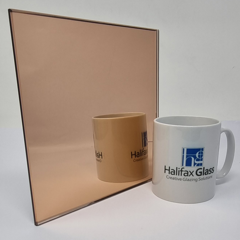 Peach Mirror Glass Sample