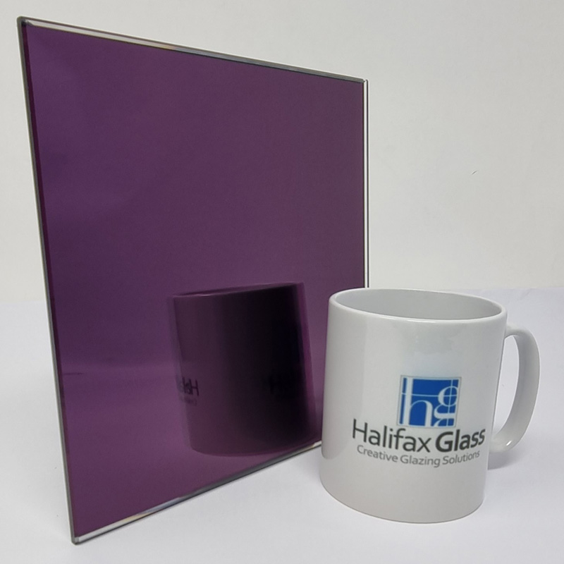 Purple Mirror Glass Sample