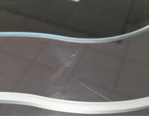 Image of severe glass scratches